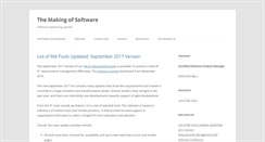Desktop Screenshot of makingofsoftware.com